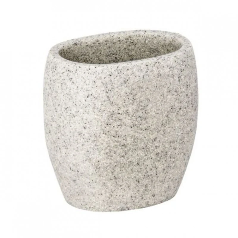 Стакан для зубных щеток Wenko Puro, серый Стакан для зубных щеток Wenko Puro, серый