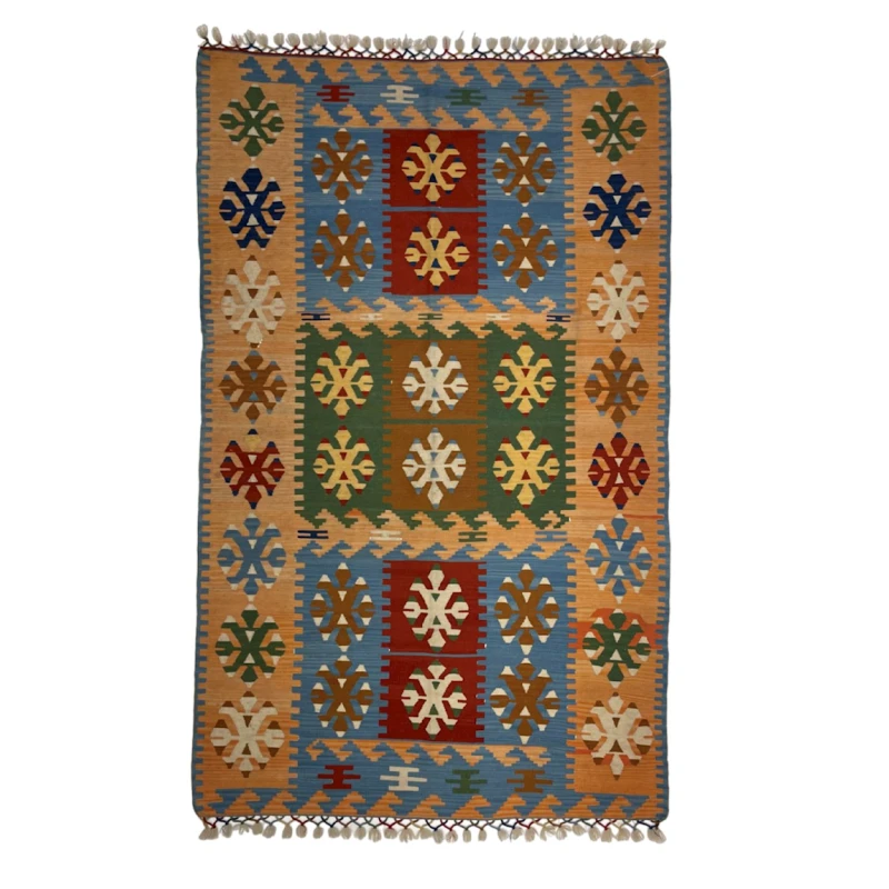 Ковер ручного производства Natural Hali 1213, 1136x223 см, шерсть, разноцветный