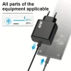 Adapter + kabel Type-C to Type-C Fast Charging Black