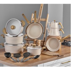 Qab-qacaq dəsti TAC Mastercook Mega 4961, krem, 18 parça