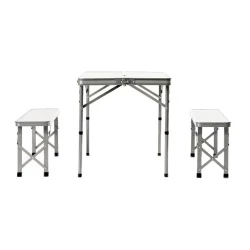 Yığılıb açılan masa dəsti 2 ədəd uzun stulla Yığılıb açılan masa dəsti 2 ədəd uzun stulla