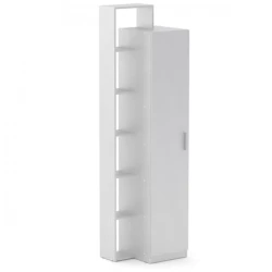 Шкаф ev_12116125, ламинат, белый, 60x46x215 см Шкаф ev_12116125, ламинат, белый, 60x46x215 см