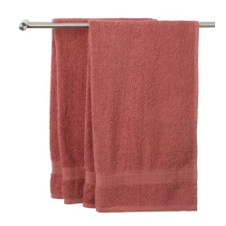 Полотенце для лица и рук JYSK Uppsala, 50x90 см, хлопок, махровое, розовое