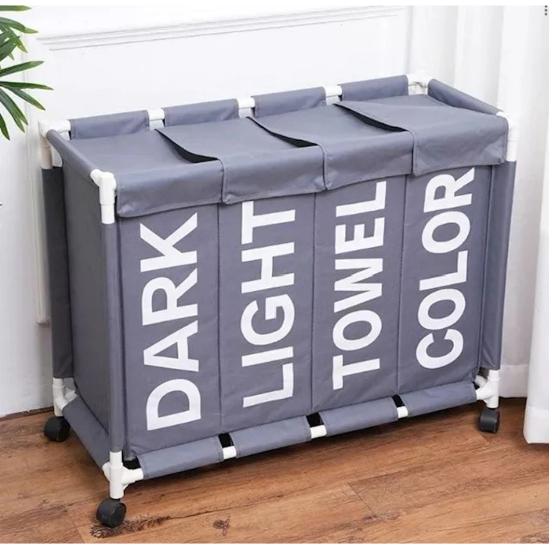 Çamaşır üçün səbət UD62REM4, boz, 35x80x65 sm Çamaşır üçün səbət UD62REM4, boz, 35x80x65 sm