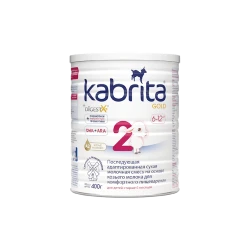 Сухая молочная смесь Kabrita 2 Gold адаптированная на основе козьего молока, от 6 месяцев, 400 г (8716677007380).
