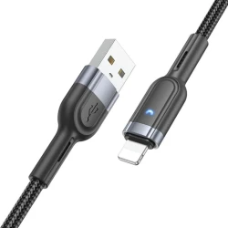 Кабель Hoco U117 USB 2.0 - Lightning, 1.2 м, Black