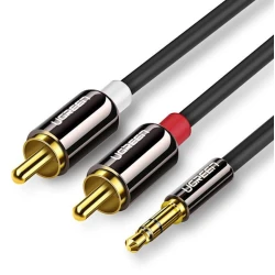 Кабель Ugreen AV116 Mini Jack 3.5mm to 2x RCA, 3 м