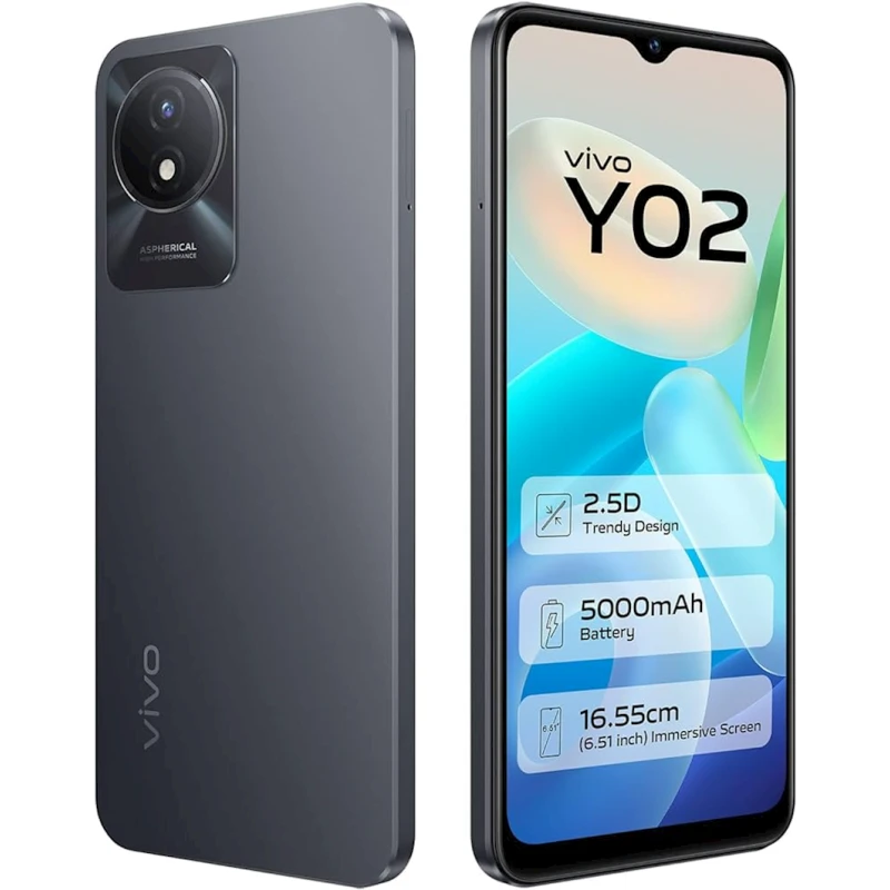 Смартфон Vivo Y02 2GB/32GB Cosmic Grey (V2217) Смартфон Vivo Y02 2GB/32GB Cosmic Grey (V2217)