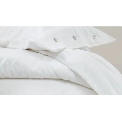 Комплект постельного белья Yataş Annie XL, пододеяльник 220x240 см, простыня 240х280 см, наволочка 50х70 см (2 шт), двуспальный, хлопок/лен, белый