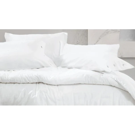 Комплект постельного белья Yataş Annie XL, пододеяльник 220x240 см, простыня 240х280 см, наволочка 50х70 см (2 шт), двуспальный, хлопок/лен, белый