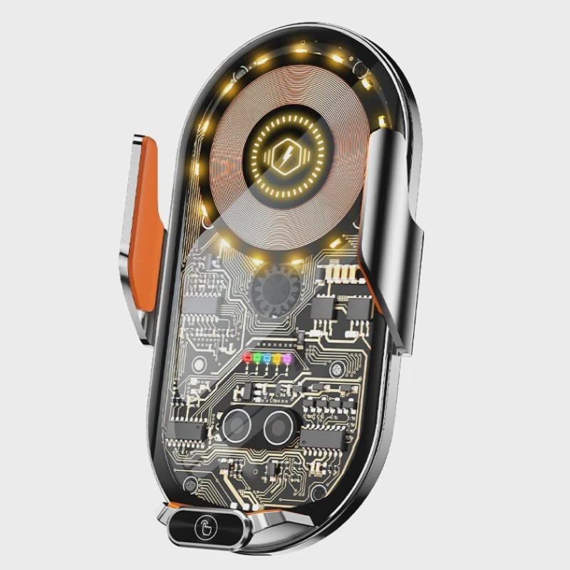 Автомобильный держатель для телефона с беспроводной зарядкой iMODZ C13 Grey Автомобильный держатель для телефона с беспроводной зарядкой iMODZ C13 Grey