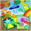 Развивающая игра 02-113, Rainbow digital shape logarithmic plate, 3-5 лет, дерево, разноцветная
