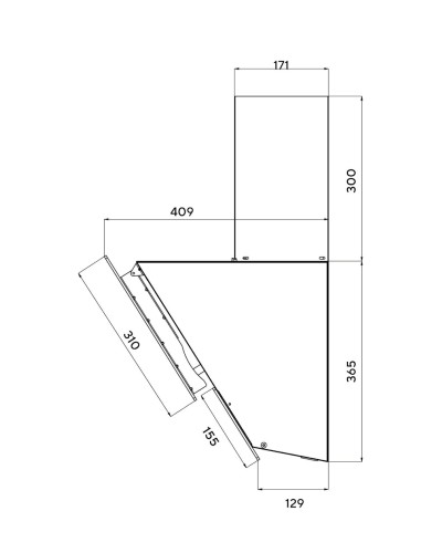 Mətbəx aspiratoru Luxell DA6-835 Beige
