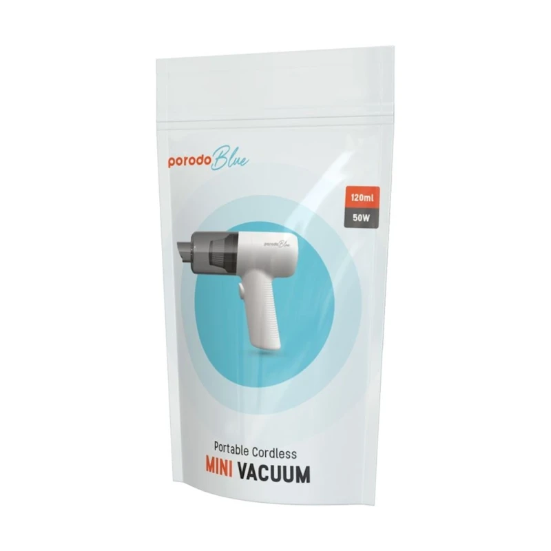 Автомобильный пылесос Porodo Blue 50W Portable Vacuum Cleaner
