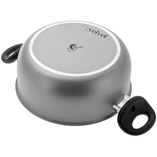 Кастрюля TVS Velvet, 2.7 л, 20 см, алюминий, серая Кастрюля TVS Velvet, 2.7 л, 20 см, алюминий, серая