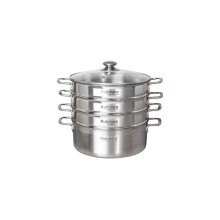 Mantı bişirici Kukmara stm502803sbg, paslanmayan polad, 3 torlu, gümüşü, 5 l