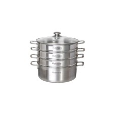 Mantı bişirici Kukmara stm502803sbg, paslanmayan polad, 3 torlu, gümüşü, 5 l