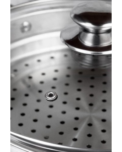 Mantı bişirici Kukmara stm502803sbg, paslanmayan polad, 3 torlu, gümüşü, 5 l