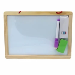 Rəsm çəkmə üçün lövhə, uşaqlar üçün, 20х25 sm, taxta, ikitərəfli, bej