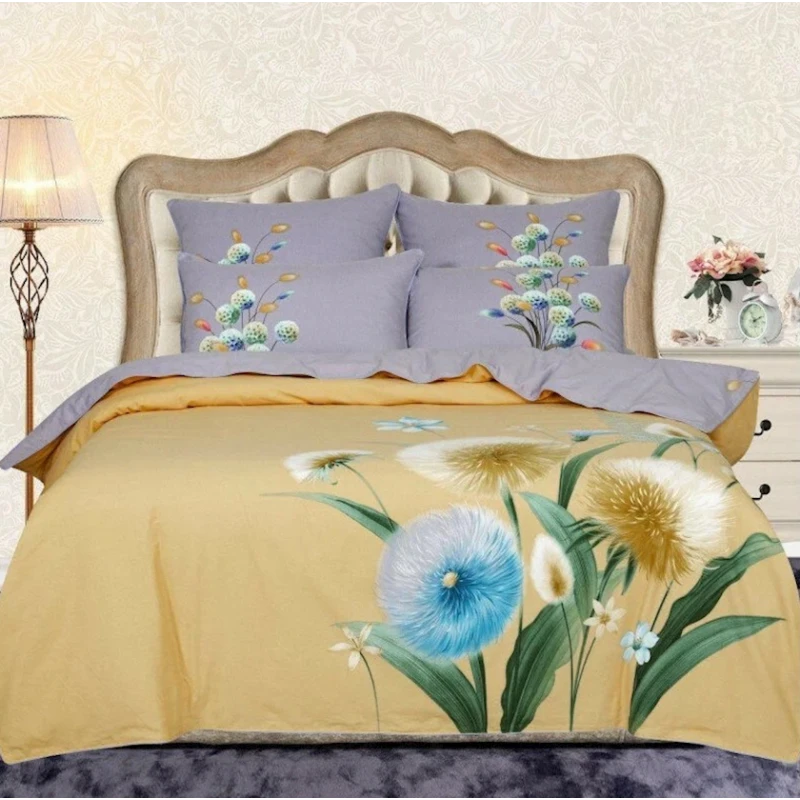 Комплект постельного белья Артпостель Лусия, пододеяльник 200x220 см, простыня 220x240 см, наволочка 50x70/70x70 см, евро, велюр, желтый Комплект постельного белья Артпостель Лусия, пододеяльник 200x220 см, простыня 220x240 см, наволочка 50x70/70x70 см, евро, велюр, желтый