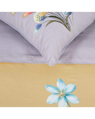 Yataq dəsti Артпостель Лусия, yorğan üzü 200x220 sm, mələfə 220x240 sm, yastıq üzü 50x70/70x70 sm, avro, velür, sarı