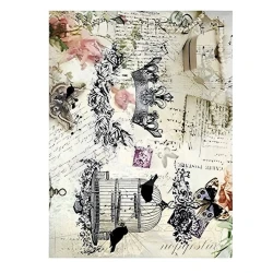 Рисовая бумага для декупажа Cadence А3 - 154