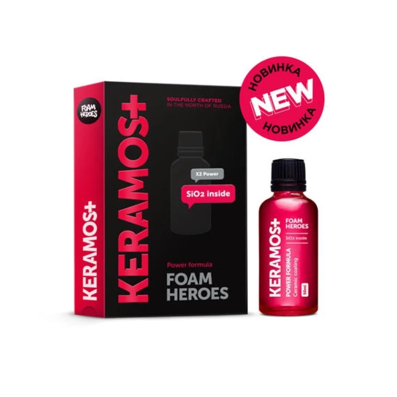 Керамическое защитное покрытие Foam Heroes Keramos+ 50 мл Керамическое защитное покрытие Foam Heroes Keramos+ 50 мл