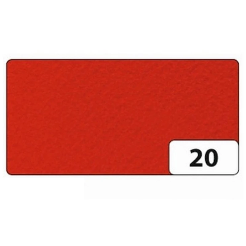 Фетр Folia, 150 г/м2, 20х30 см, акрил 100%, 1 лист, красный Фетр Folia, 150 г/м2, 20х30 см, акрил 100%, 1 лист, красный