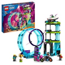 Konstruktor LEGO City Stuntz Ultimate Stunt Riders Challenge 60361, 7+ yaş, 385 hissə