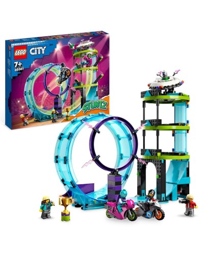 Konstruktor LEGO City Stuntz Ultimate Stunt Riders Challenge 60361, 7+ yaş, 385 hissə