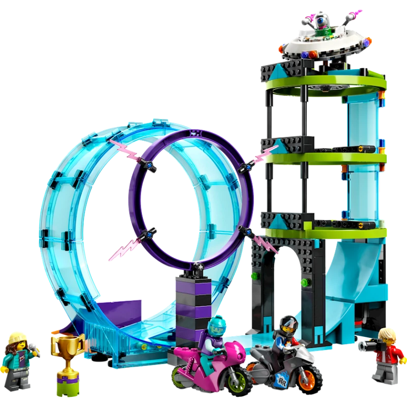 Конструктор LEGO City Stuntz Ultimate Stunt Riders Challenge 60361, 7+ лет, 385 элементов