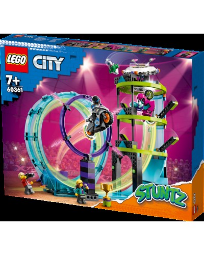 Konstruktor LEGO City Stuntz Ultimate Stunt Riders Challenge 60361, 7+ yaş, 385 hissə