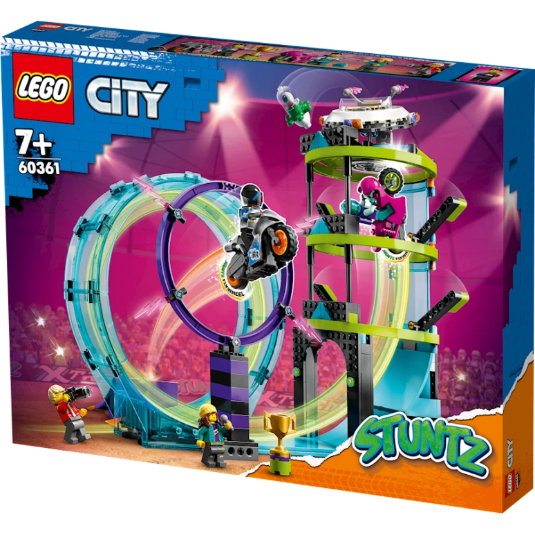 Конструктор LEGO City Stuntz Ultimate Stunt Riders Challenge 60361, 7+ лет, 385 элементов