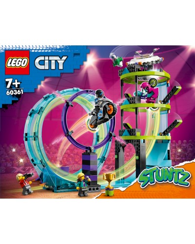 Konstruktor LEGO City Stuntz Ultimate Stunt Riders Challenge 60361, 7+ yaş, 385 hissə