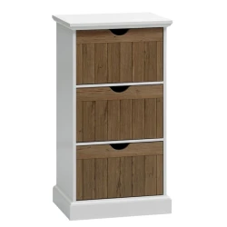 Комод JYSK Oldekrog, 50x92x40 см, 3 ящика, коричневый/белый Комод JYSK Oldekrog, 50x92x40 см, 3 ящика, коричневый/белый