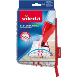 Моп для швабры Vileda 1.2 Spray Max Refill, микрофибра, белый