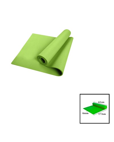 Yoqa üçün mat TPE Yoga Mat 173x61x0.6 sm, yaşıl
