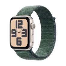 Ağıllı saat Apple Watch SE GPS 44mm Starlight Aluminium Case with Lake Green Sport Loop