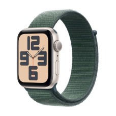 Ağıllı saat Apple Watch SE GPS 44mm Starlight Aluminium Case with Lake Green Sport Loop
