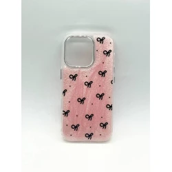 Чехол case для iPhone 16 Pro Bows Pink
