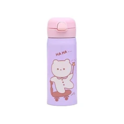 Su qabı Bear, 350 ml, paslanmayan polad, bənövşəyi