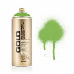 Аэрозольная краска Montana Gold G6040 Lawn Green, 400 мл