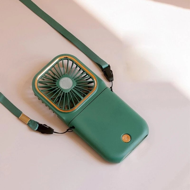 Мини-вентилятор складной офисный 1001box, USB, зеленый