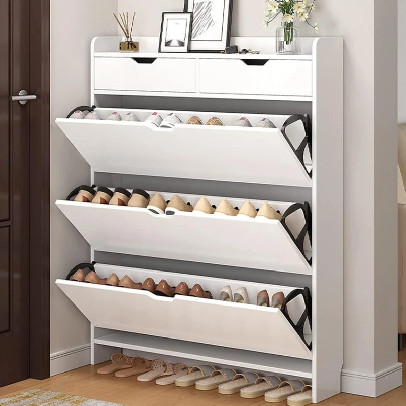 Тумба для обуви Art Mebel 35, ламинат, белая, 110х60х30 см