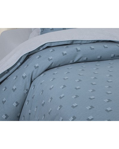 Yataq dəsti Артпостель Эдвард, yorğan üzü 200x220 sm, mələfə 260x240 sm, yastıq üzü 50x70/70x70 sm, avro, velür, boz/göy