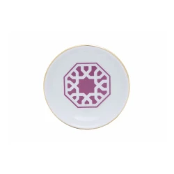 Миска Porland Morocco Desen5, фарфор, белая/розовая, 10 см