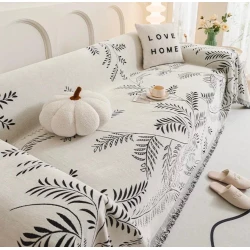 Покрывало MiraNova CTS-341, бежевое/черное, 180х180 см