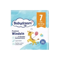 Uşaq bezləri Babydream 5116, ölçü 7(Junior Extra Large / XXL), 16+ kq, 26 əd
