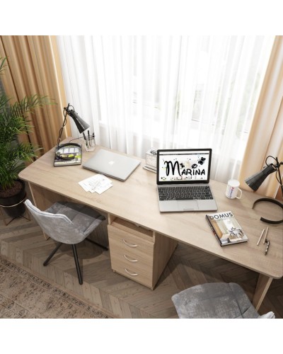 Kompüter masası Marina 3563_M25StolLogSon, LDSP, 75x60x180 sm, açıq qəhvəyi
