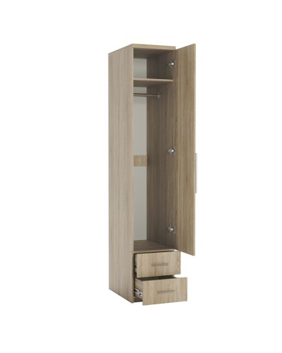 Şkaf Art Mebel 32, laminat, qəhvəyi, 210x60x45 sm